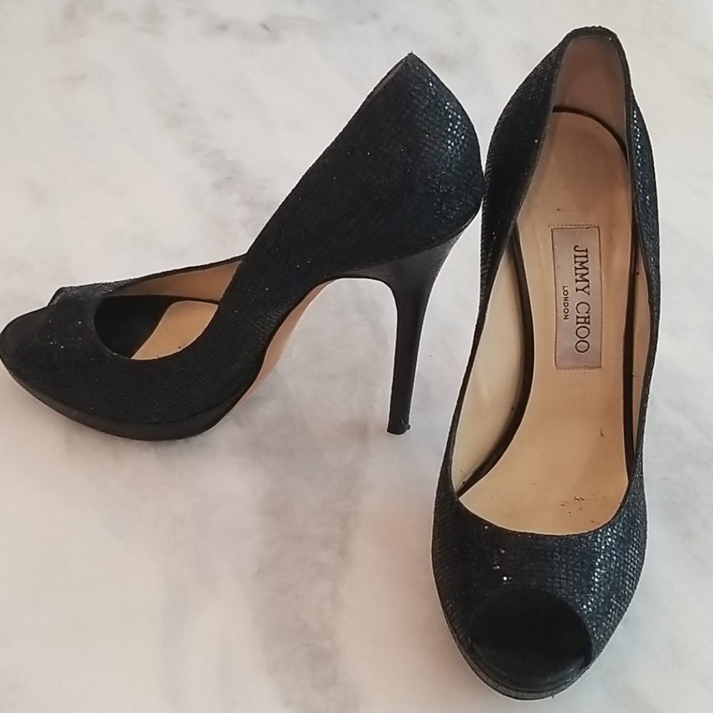 Vintage Jimmy Choo's Sequin Snakeskin